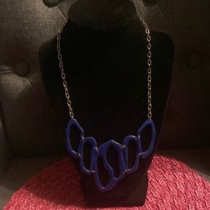 Blue silvertoned costume jewelry